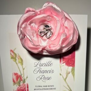 Lucille Francis Rose Handmade Hair Flower on Alligator Clip